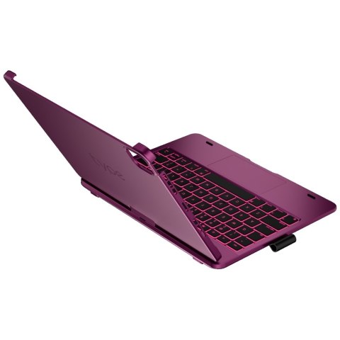 Etui Typecase Edge z klawiaturą do iPad Air 11" M2 2024 / M3 2025 / M4 2026 malinowy