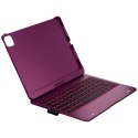 Etui Typecase Edge z klawiaturą do iPad Air 11" M2 2024 / M3 2025 / M4 2026 malinowy