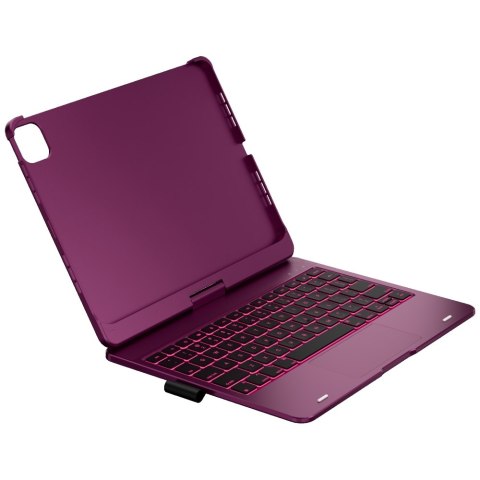 Etui Typecase Edge z klawiaturą do iPad Air 11" M2 2024 / M3 2025 / M4 2026 malinowy