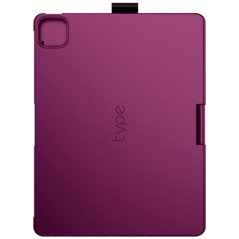 Etui Typecase Edge z klawiaturą do iPad Air 11" M2 2024 / M3 2025 / M4 2026 malinowy