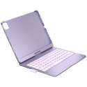 Etui Typecase Flexbook Touch z klawiaturą do iPad Pro 11" M4 2024 / M5 2025 jasny fiolet