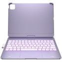 Etui Typecase Flexbook Touch z klawiaturą do iPad Pro 11" M4 2024 / M5 2025 jasny fiolet