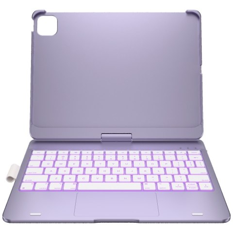 Etui Typecase Flexbook Touch z klawiaturą do iPad Pro 11" M4 2024 / M5 2025 jasny fiolet