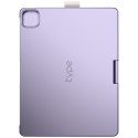Etui Typecase Flexbook Touch z klawiaturą do iPad Pro 11" M4 2024 / M5 2025 jasny fiolet