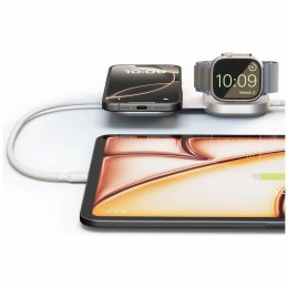 Ładowarka indukcyjna 2w1 Zens Pro 3 + ładowanie Apple Watch Qi2 15W USB-C/USB-C biały