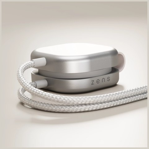 Ładowarka indukcyjna 2w1 Zens Pro 3 + ładowanie Apple Watch Qi2 15W USB-C/USB-C biały