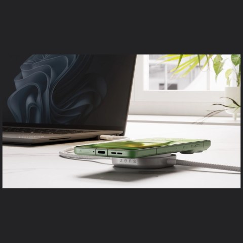 Ładowarka indukcyjna Zens Pro 2 Qi2 15W USB-C/USB-C biały