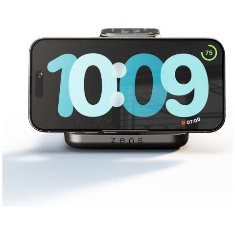 Magnetyczna ładowarka indukcyjna 2w1 Zens Nightstand Charger Pro 2 + ładowanie Apple Watch Qi2 15W USB-C