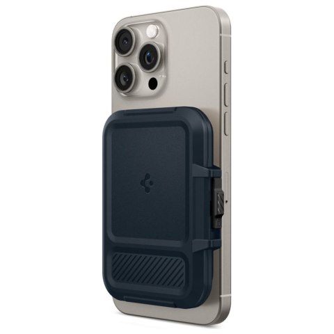Magnetyczny portfel Spigen Lock Fit MagSafe metal slate