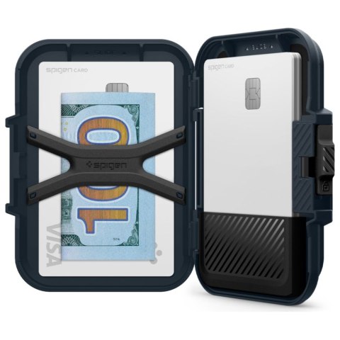 Magnetyczny portfel Spigen Lock Fit MagSafe metal slate
