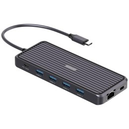 Stacja ładująca 4smarts SmartDock 11w1 4xUSB-A/USB-C/RJ45/Audio/Mic/HDMI