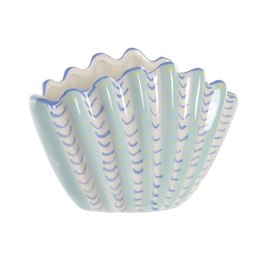 Wazon Home ESPRIT Błękitne niebo Kamionka Muszla Śródziemnomorski 22 X 11,3 X 15 CM
