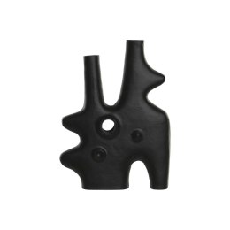 Wazon Home ESPRIT Czarny Aluminium Abstrakcyjny Nowoczesny 30 x 5 x 40 cm