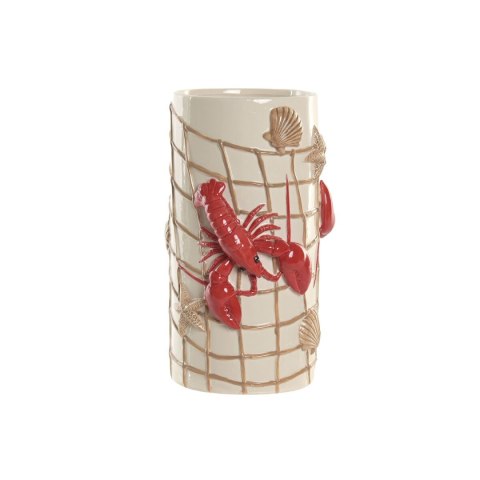 Wazon Home ESPRIT Czerwony Krem Ceramika Śródziemnomorski 20 x 17 x 30 cm