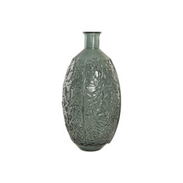 Wazon Home ESPRIT Kolor Zielony Szkło z recyklingu Tropikalny Liść roślin 29 x 29 x 59 cm