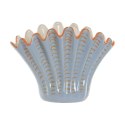 Wazon Home ESPRIT Niebieski Pomarańczowy Kamionka Muszla Śródziemnomorski 28,5 X 13,5 X 20,5 CM