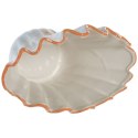 Wazon Home ESPRIT Niebieski Pomarańczowy Kamionka Muszla Śródziemnomorski 28,5 X 13,5 X 20,5 CM