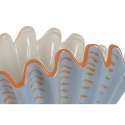 Wazon Home ESPRIT Niebieski Pomarańczowy Kamionka Muszla Śródziemnomorski 28,5 X 13,5 X 20,5 CM