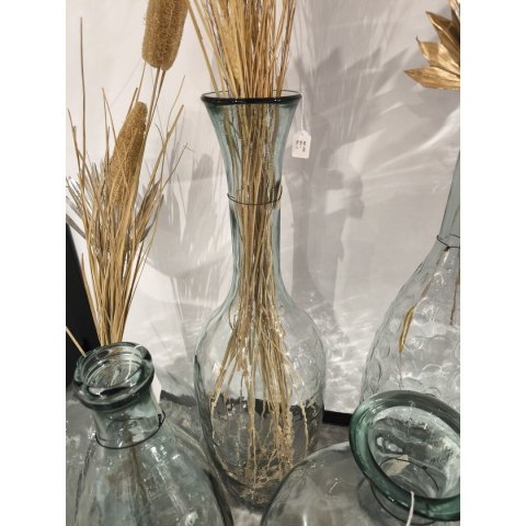Wazon Home ESPRIT Przezroczysty Szkło z recyklingu Styl rzemieślniczy Miejska 30 x 30 x 100 cm