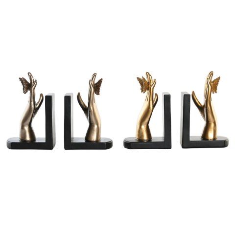 Zarážka na knihy DKD Home Decor 22 x 8,5 x 17 cm Żywica (2 Sztuk)