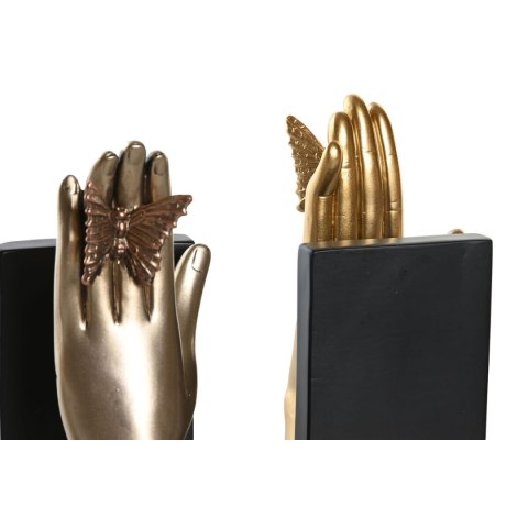 Zarážka na knihy DKD Home Decor 22 x 8,5 x 17 cm Żywica (2 Sztuk)