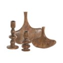 Zestaw 2 Wazony Home ESPRIT Brązowy Drewno mango Abstrakcyjny Naturalny Miejska 29 X 4,5 X 26 CM (2 Części)