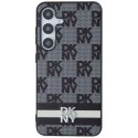 DKNY DKHCS24MPCPTSSK S24+ S926czarny/black hardcase Leather Checkered Mono Pattern & Printed Stripes