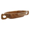 Dekoracja na Stół Home ESPRIT Brązowy drewno tekowe 65 x 22 x 10 cm