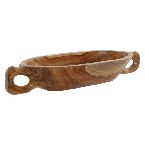 Dekoracja na Stół Home ESPRIT Brązowy drewno tekowe 65 x 22 x 10 cm
