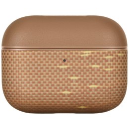 Etui PITAKA Aramid Fiber do AirPods Pro 3 golden glin