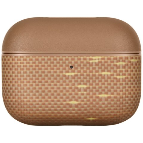 Etui PITAKA Aramid Fiber do AirPods Pro 3 golden glin