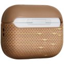 Etui PITAKA Aramid Fiber do AirPods Pro 3 golden glin