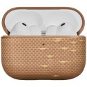 Etui PITAKA Aramid Fiber do AirPods Pro 3 golden glin
