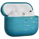 Etui PITAKA Aramid Fiber do AirPods Pro 3 lucid blue