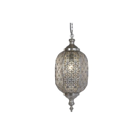 Lampa Sufitowa Home ESPRIT Srebrzysty Metal 50 W 28 X 28 X 140 CM