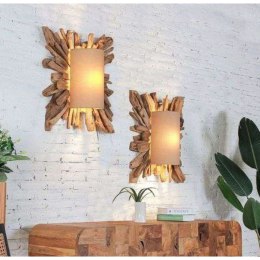 Lampa ścienna Home ESPRIT Brązowy Naturalny 60 X 25 X 71,5 CM