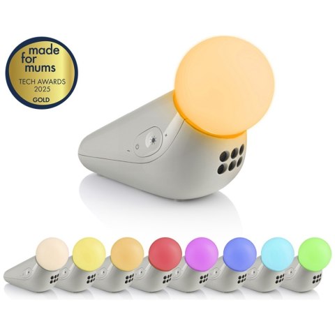 Lampka nocna z uspokajającymi dźwiękami Motorola S1 Light and Sound Soother biały