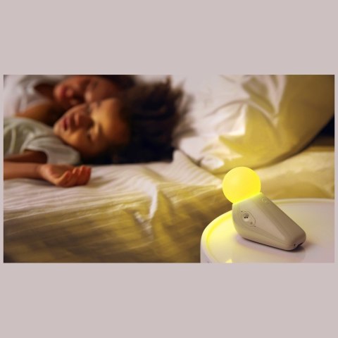Lampka nocna z uspokajającymi dźwiękami Motorola S1 Light and Sound Soother biały
