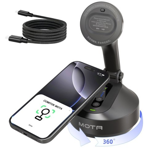 Uchwyt na iPhone`a Comitok Mota Magnetic czarny