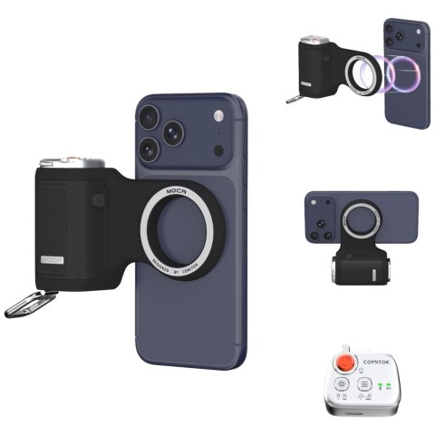 Uchwyt ręczny do telefonu Comitok Moca czarny