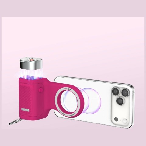 Uchwyt ręczny do telefonu Comitok Moca różowy