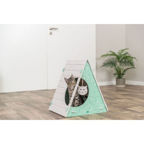 Jaskinia dla kota Trixie Lucy Kolor Zielony Piasek 46 x 50 x 38 cm Tipi