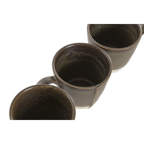 Zestaw filiżanek Home ESPRIT Kolor Zielony Miejska 160 ml