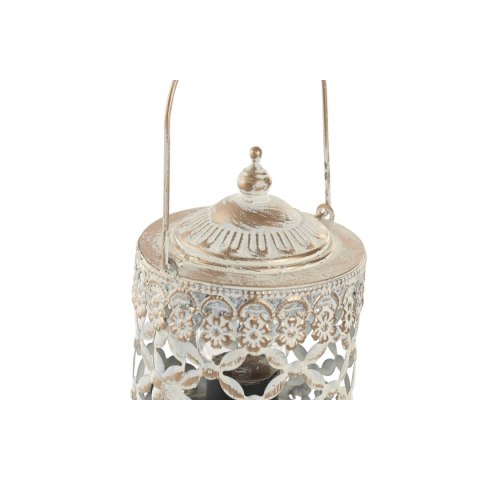 Lampa Home ESPRIT Biały Złoty Metal Szkło Arabia 9 x 9 x 14,5 cm