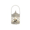 Lampa Home ESPRIT Biały Złoty Metal Szkło Arabia 9 x 9 x 14,5 cm