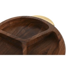 Tacka do przekąsek Home ESPRIT Złoty Naturalny 35 x 30,5 x 4,5 cm
