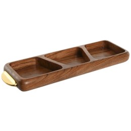 Tacka do przekąsek Home ESPRIT Złoty Naturalny 45 x 12,7 x 4,5 cm