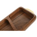 Tacka do przekąsek Home ESPRIT Złoty Naturalny 45 x 12,7 x 4,5 cm
