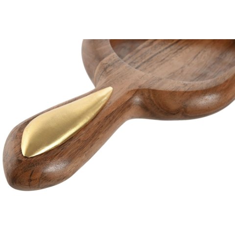 Tacka do przekąsek Home ESPRIT Złoty Naturalny 46 x 13,5 x 2,5 cm
