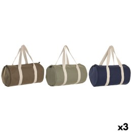 Torba Damska Home ESPRIT Brązowy Kolor Zielony Granatowy 50 x 26 x 26 cm (3 Sztuk)